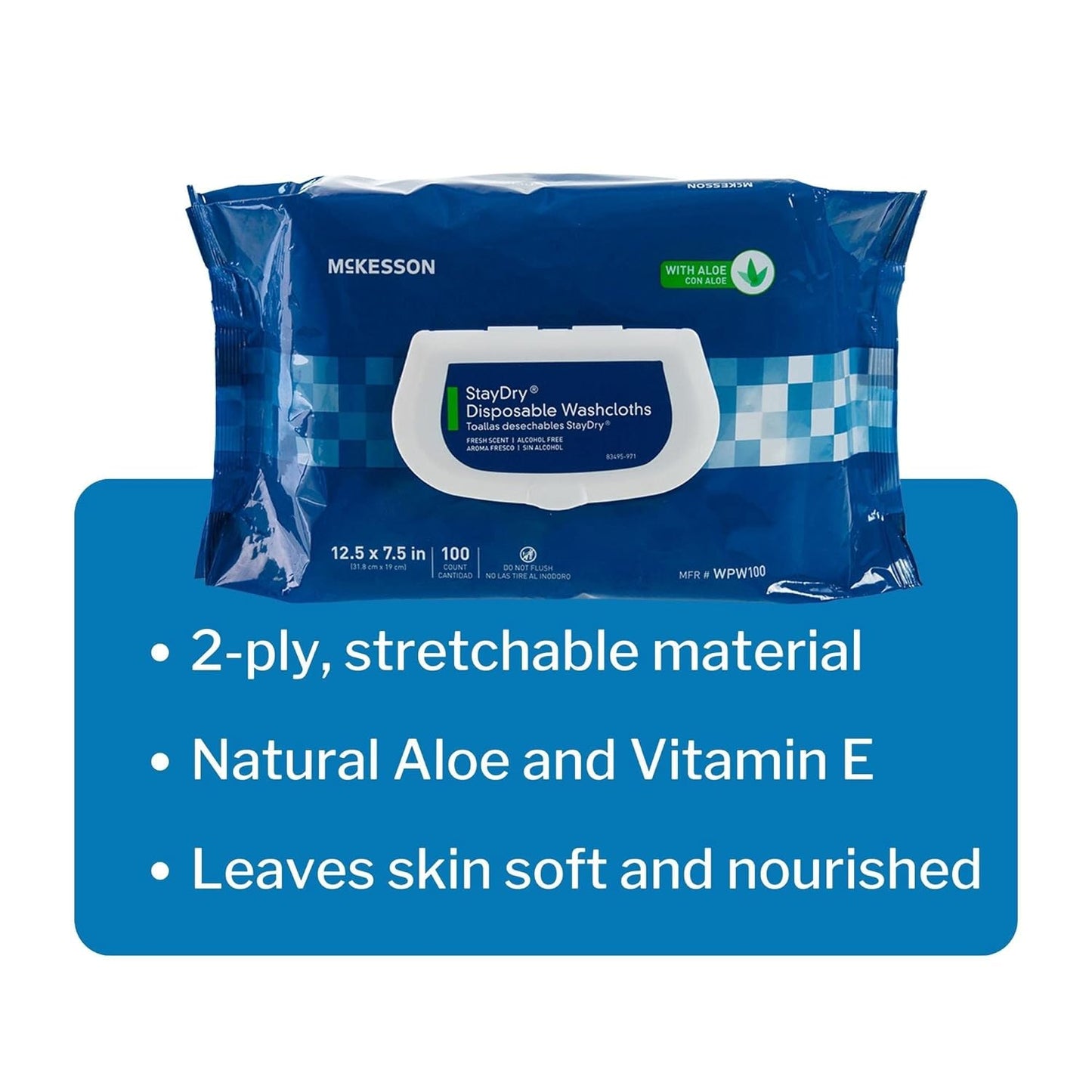 Personal Cleansing Wipe StayDry® Soft Pack Scented