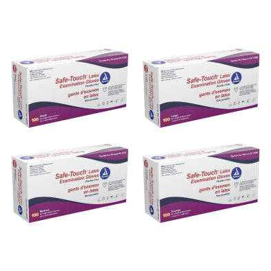 Safe-Touch Latex Exam Gloves