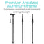 Folding Cane | Premium Anodized Aluminum Frame