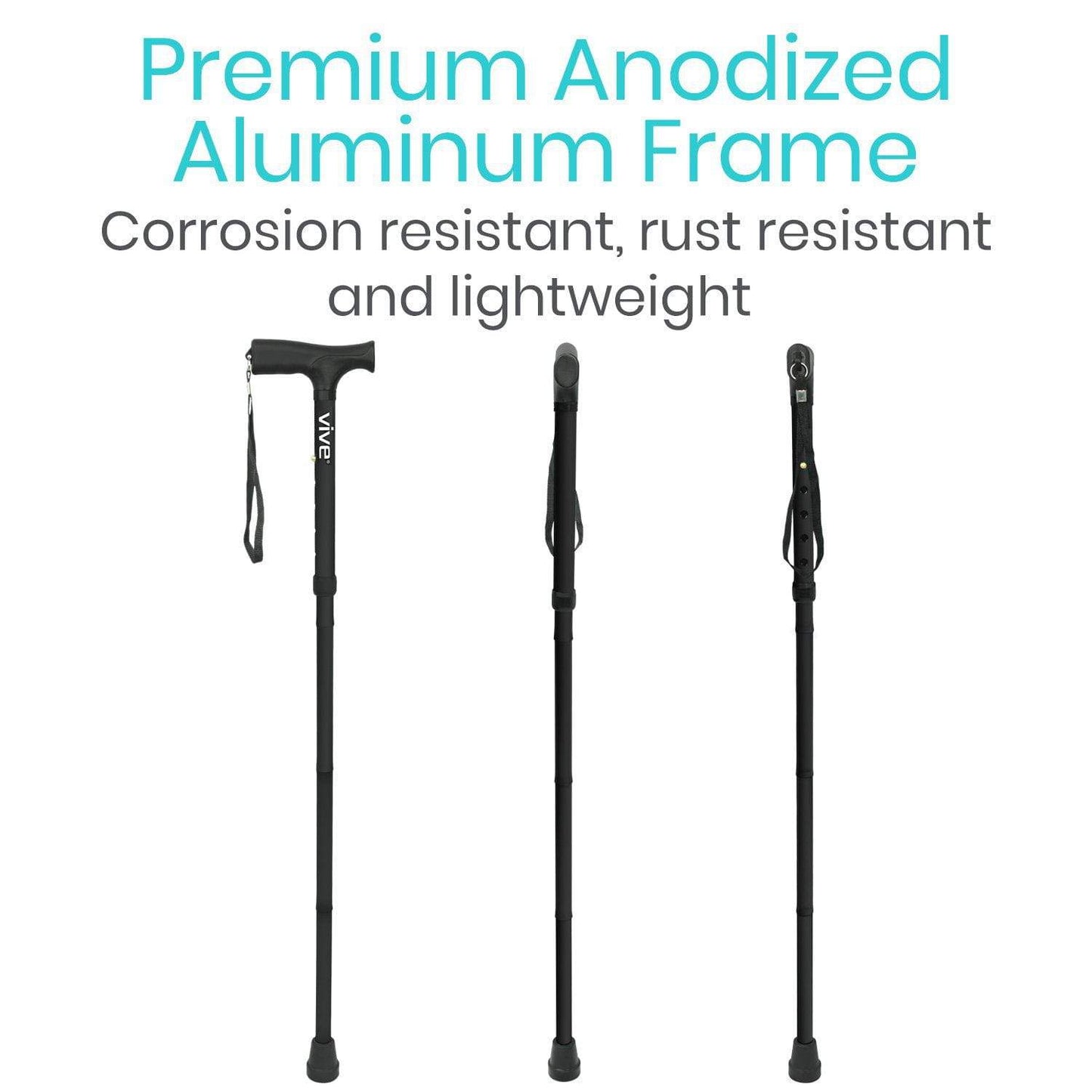 Folding Cane | Premium Anodized Aluminum Frame