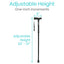 Folding Cane | Adjustable Height