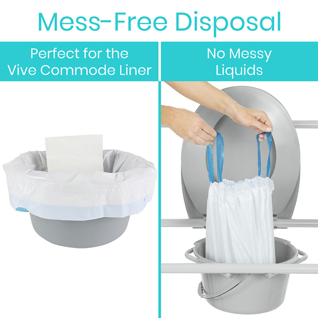 No Messy Commode Pads