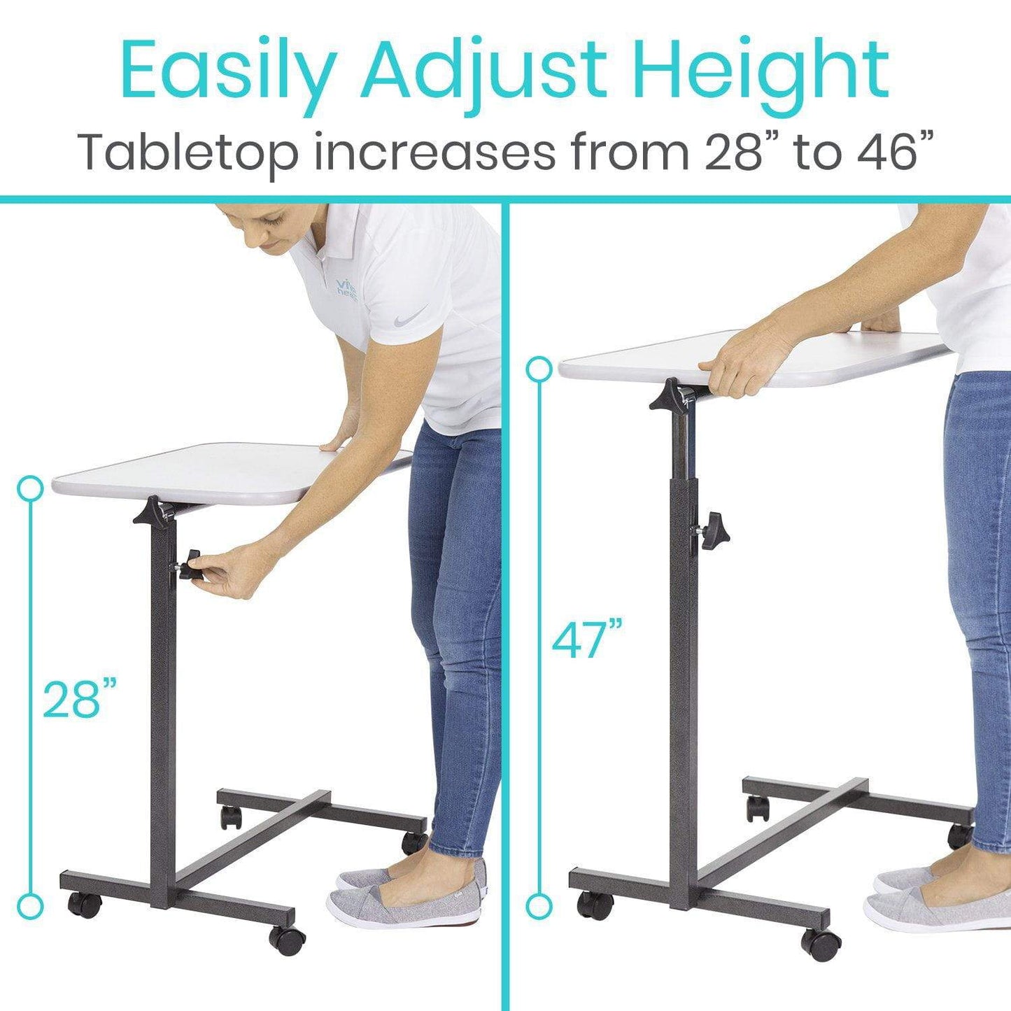 Compact Overbed Table Adjustable