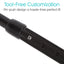  Carbon Fiber Quad Cane |  Tool-Free Customization