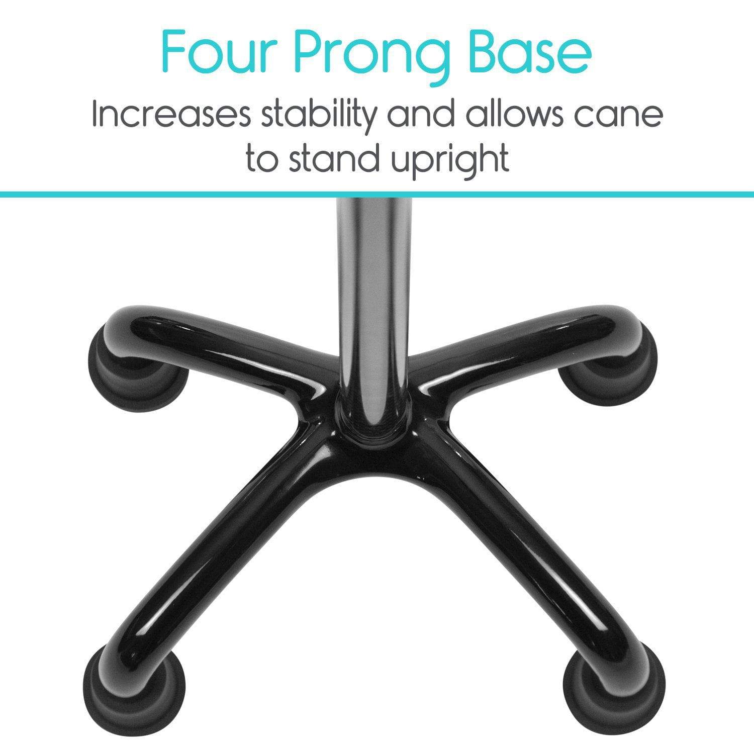  Carbon Fiber Quad Cane | Four Prong Base