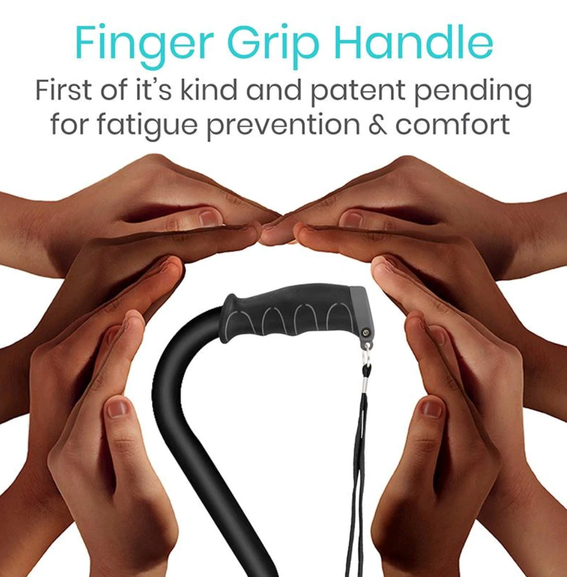 Offset Cane | Finger Grip Handle