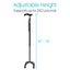  Carbon Fiber Quad Cane | adjustable height