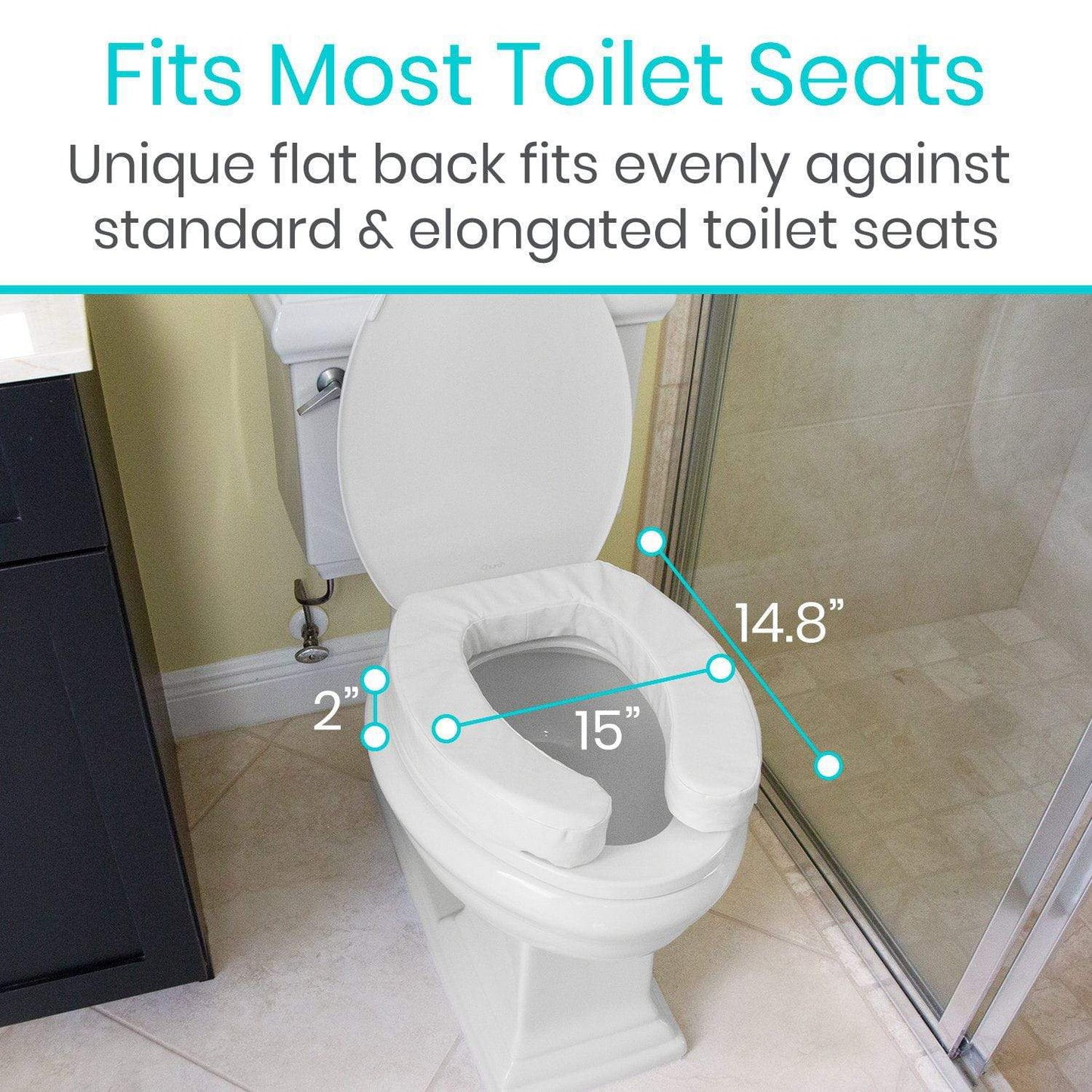 Toilet Seat Cushion: 2” Soft