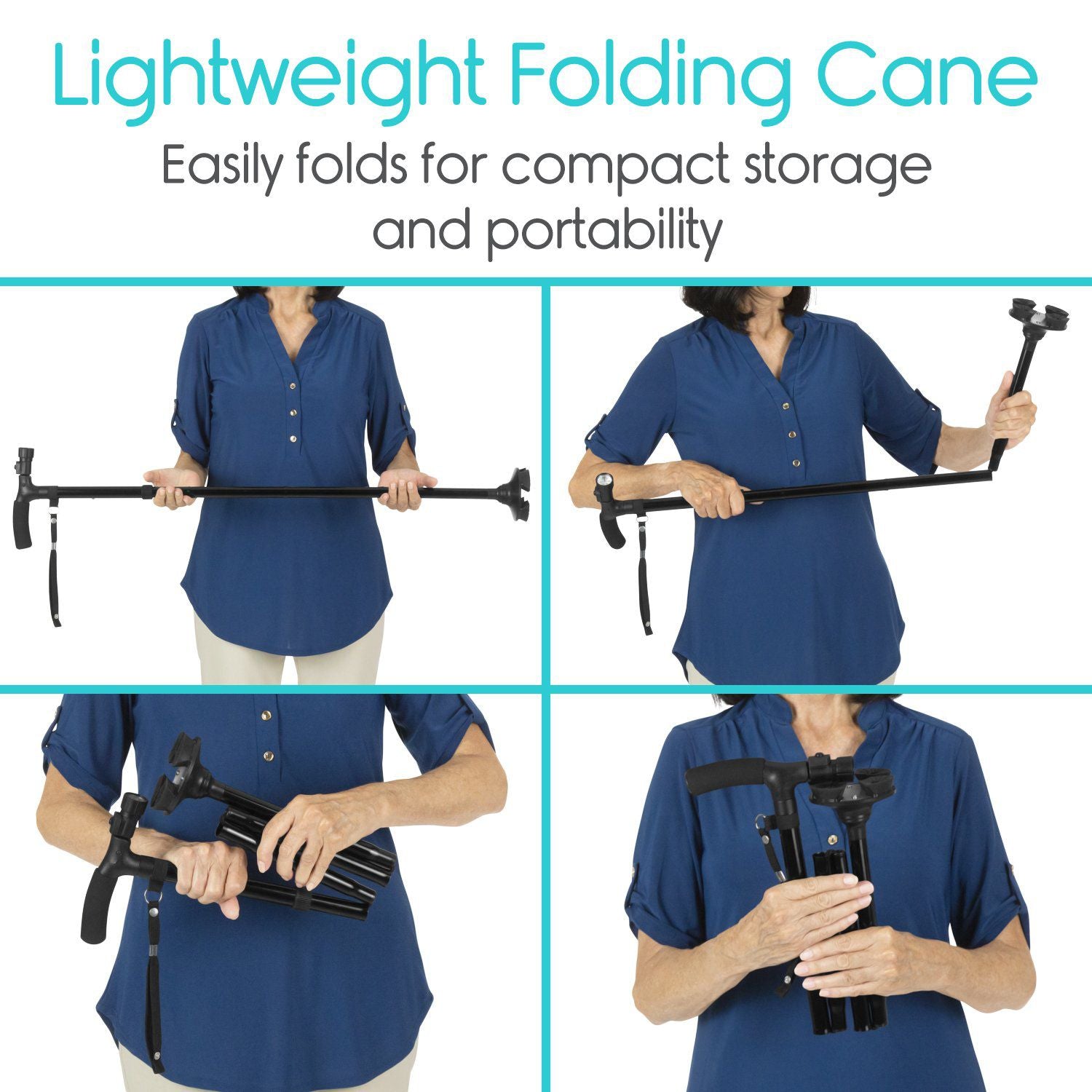 LED Folding Cane | Lightweight Folding Cane