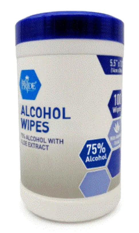 Antiseptic Alcohol Wipes 100/Pack,12/ Case