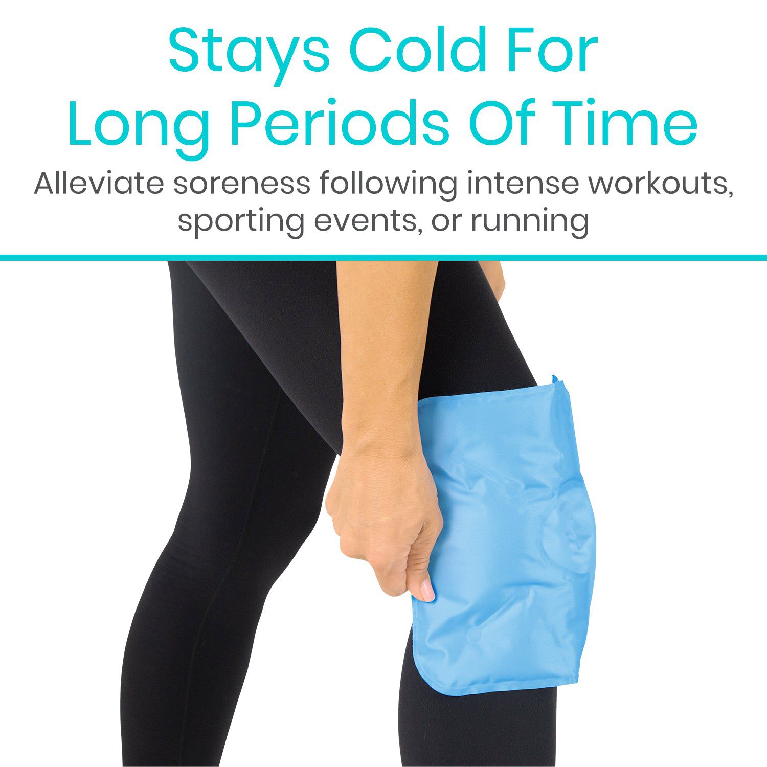 Knee Ice Pack Dual Straps Stays Cold for Long Periods of Time