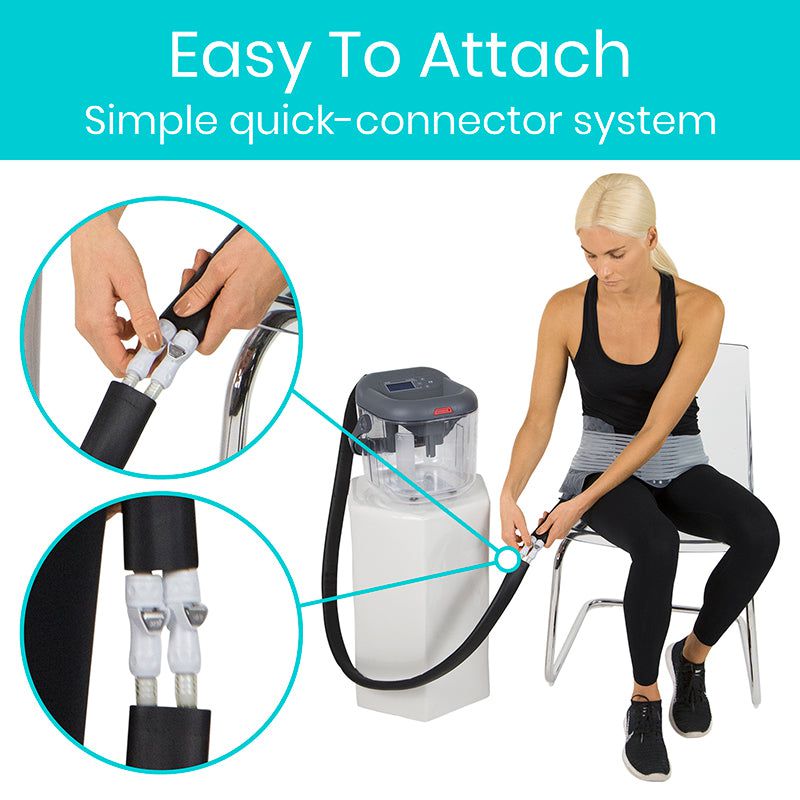 Easy to attach simple quick-connector system