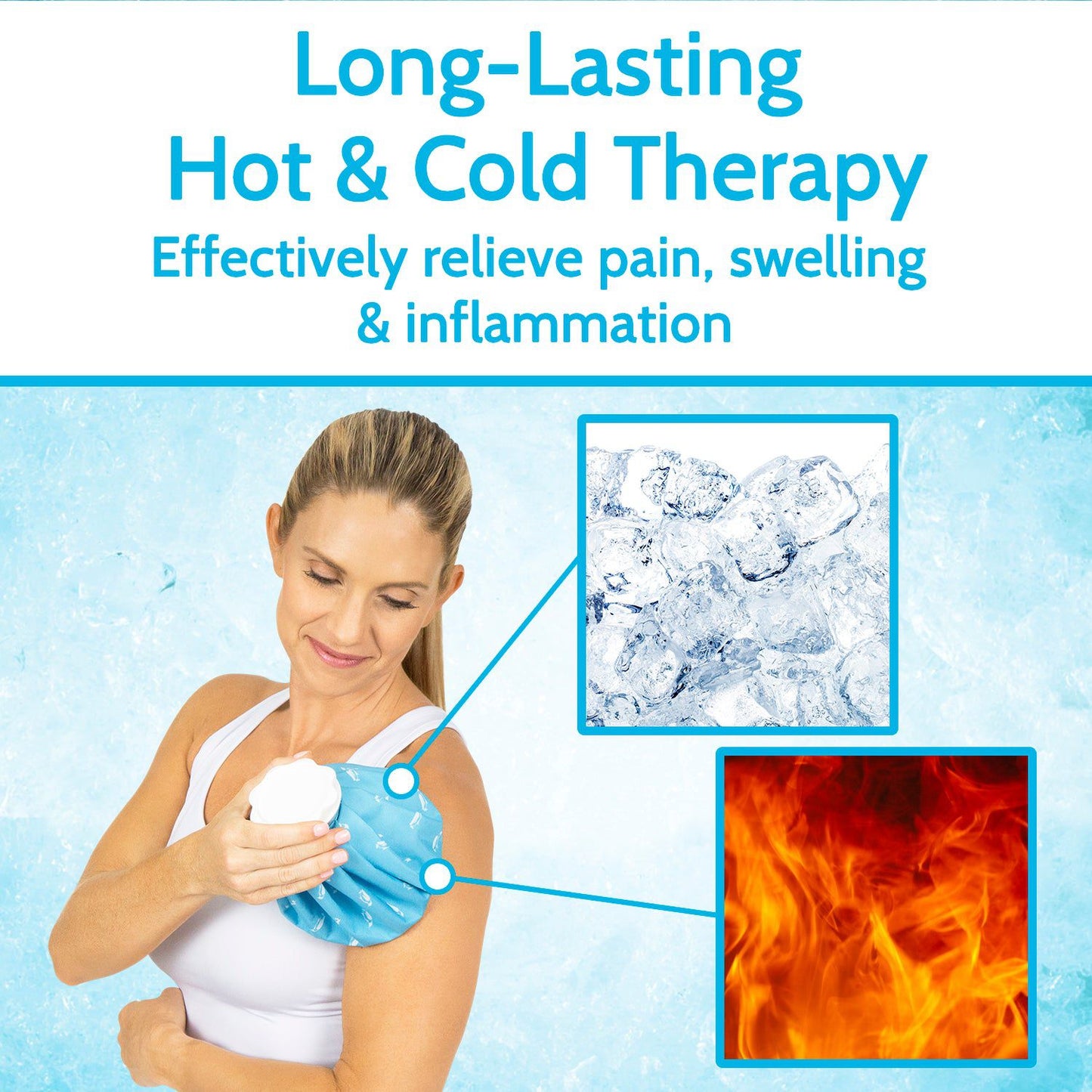 Ice Bag Long-Lasting Hot and Cold Therapy Effectively relieve pain, swelling and inflammation